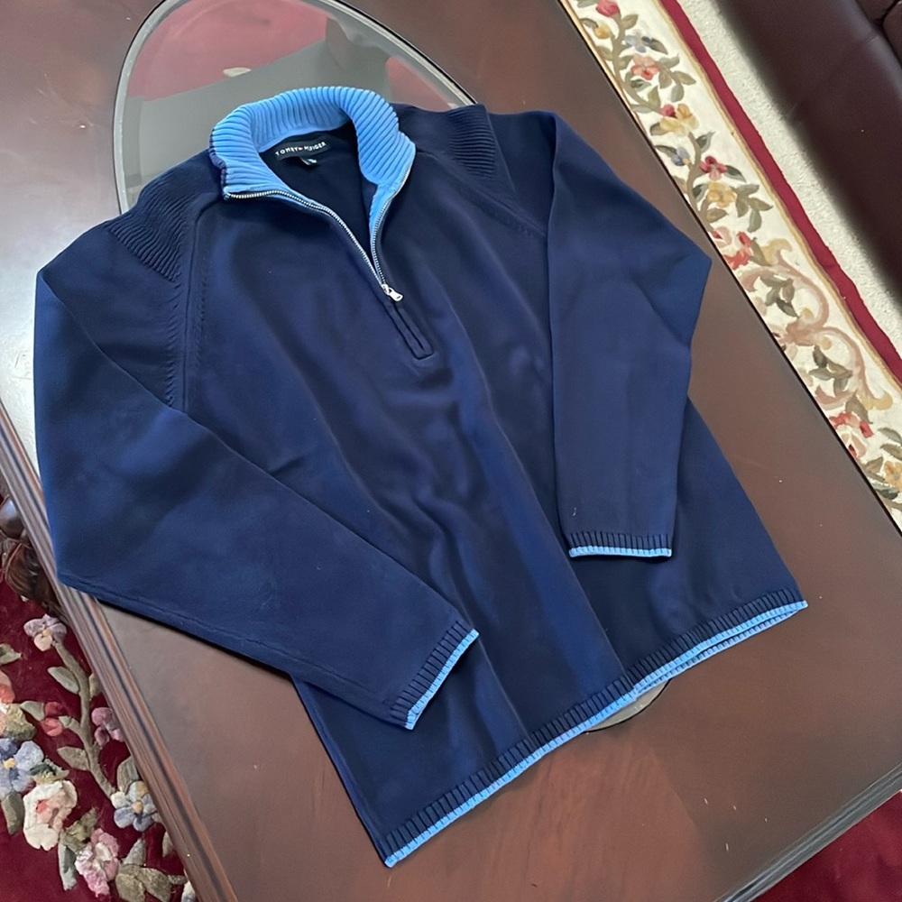 Tommy Hilfiger Quarter Zip Pull Over Sweater
